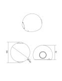 Aplique Pared LED Exterior Redondo AVISIO 2 Luces 3000K IP54 | LeonLeds