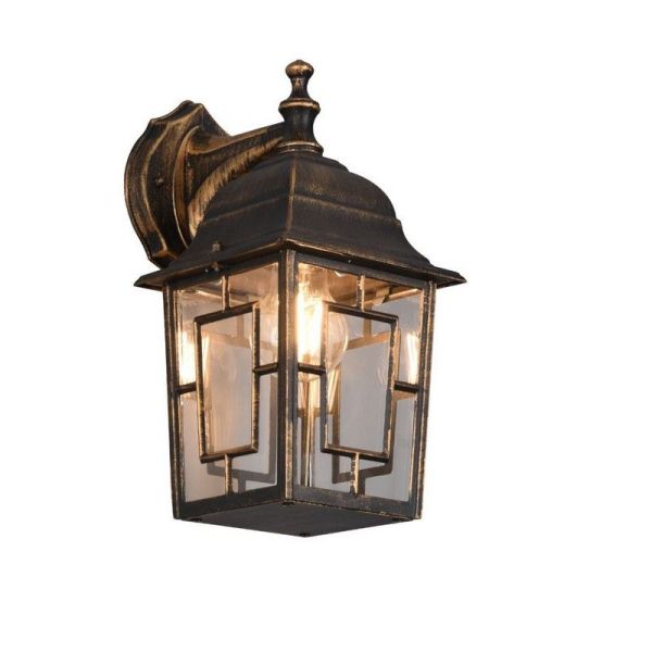 Candeeiro de parede exterior vintage VOLTURNO max. 60W IP23 | LeonLeds