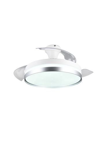 LINDBERG Ventilateur de plafond LED avec pales rétractables à fonction inversée | LéonLeds