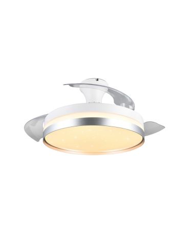 LINDBERG LED Ventilador de teto com função reversa de lâminas retráteis | LeonLeds