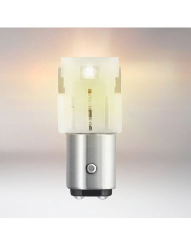 Pack de 2 Bombillas LED Ambar P21/5W BAY15d 6000K 12V (2Uds) 7528DYP-02B LED 2 Polos LEDriving SL Amber Osram