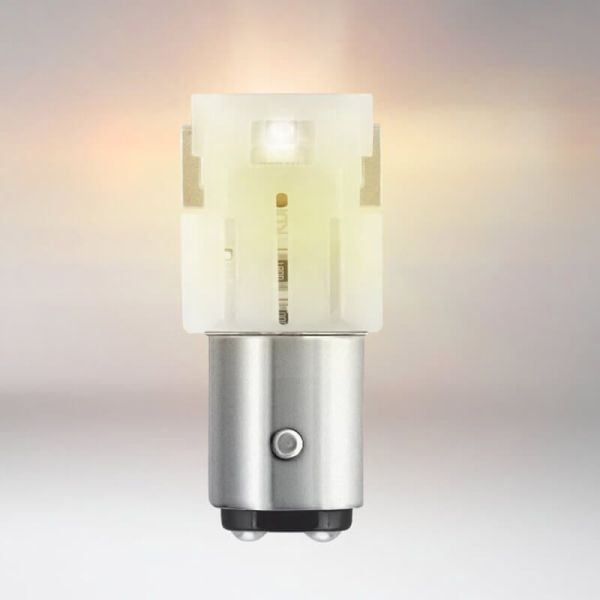 Pack de 2 Bombillas LED Ambar P21/5W BAY15d 6000K 12V (2Uds) 7528DYP-02B LED 2 Polos LEDriving SL Amber Osram