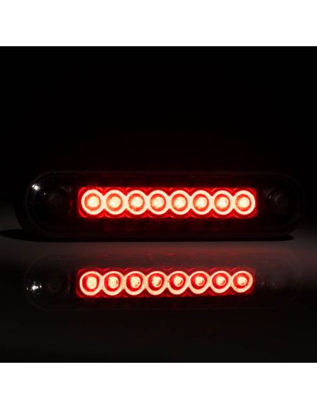 Galibo Luminária LED com Tulipa Fumê 8 Leds FT-073 C LED Escuro LONG Vermelho | leonleds