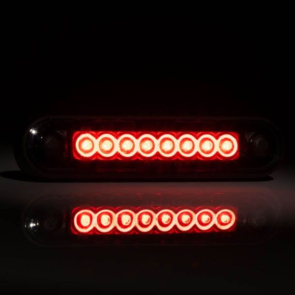Piloto LED de Galibo con tulipa Ahumada 8 Leds FT-073 C Dark LED LONG Rojo | LeonLeds