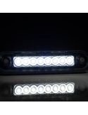 Galibo Luminária LED com Tulipa Fumê 8 Leds FT-073 B LED Escuro LONG Branco | leonleds