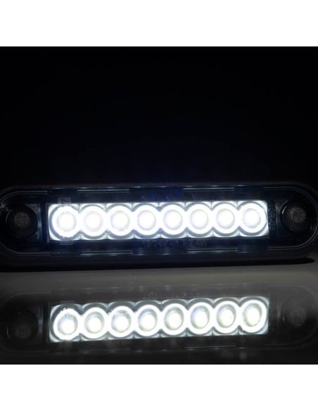Galibo Veilleuse LED avec Tulipe Fumée 8 Leds FT-073 B Dark LED LONG Blanc | leonleds