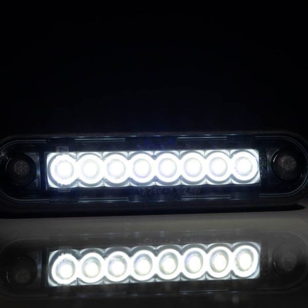 Piloto LED de Galibo con tulipa Ahumada 8 Leds FT-073 B Dark LED LONG Blanco | LeonLeds