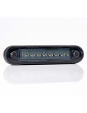 Piloto LED de Galibo con tulipa Ahumada 8 Leds FT-073 B Dark LED LONG Blanco | LeonLeds