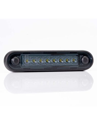 Piloto LED de Galibo con tulipa Ahumada 8 Leds FT-073 B Dark LED LONG Blanco | LeonLeds