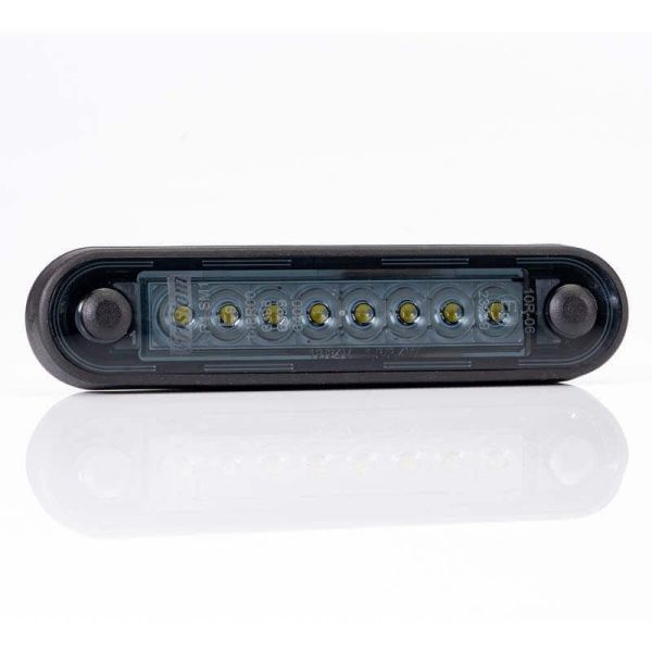 Piloto LED de Galibo con tulipa Ahumada 8 Leds FT-073 B Dark LED LONG Blanco | LeonLeds