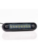 Piloto LED de Galibo con tulipa Ahumada 8 Leds FT-073 B Dark LED LONG Blanco | LeonLeds