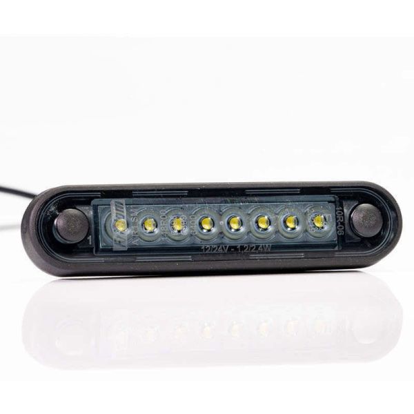 Galibo Luminária LED com Tulipa Fumê 8 Leds FT-073 B LED Escuro LONG Branco | leonleds