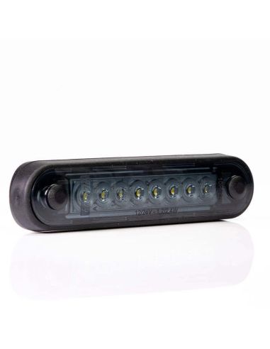Piloto LED de Galibo con tulipa Ahumada 8 Leds FT-073 B Dark LED LONG Blanco | LeonLeds