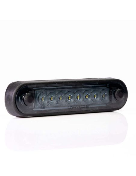 Piloto LED de Galibo con tulipa Ahumada 8 Leds FT-073 B Dark LED LONG Blanco | LeonLeds