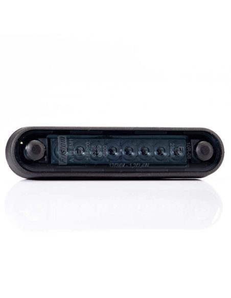 Piloto LED de Galibo con tulipa Ahumada 8 Leds FT-073 B Dark LED LONG Blanco | LeonLeds