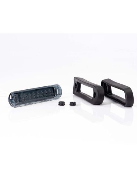 Piloto LED de Galibo con tulipa Ahumada 8 Leds FT-073 B Dark LED LONG Blanco | LeonLeds