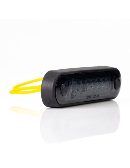 Piloto LED de Galibo con tulipa Ahumada 8 Leds FT-073 Dark LED LONG Ambar Z | LeonLeds