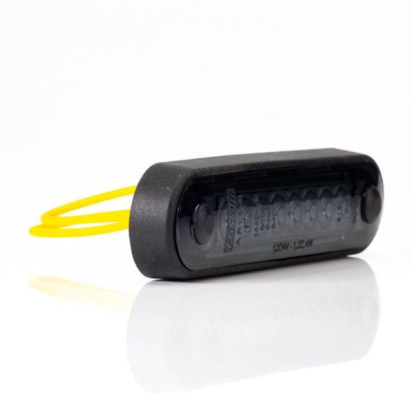 Piloto LED de Galibo con tulipa Ahumada 8 Leds FT-073 Dark LED LONG Ambar Z | LeonLeds