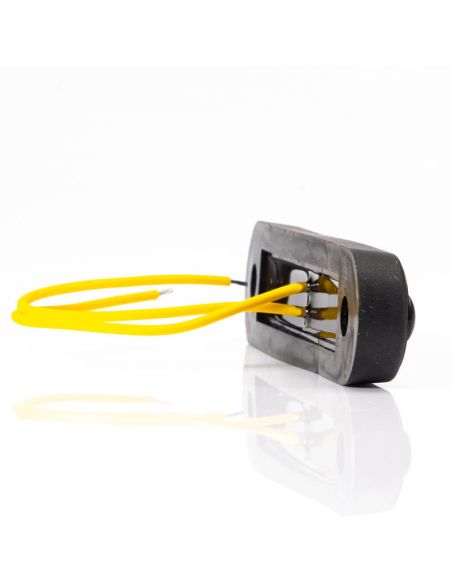 Piloto LED de Galibo con tulipa Ahumada 8 Leds FT-073 Dark LED LONG Ambar Z | LeonLeds