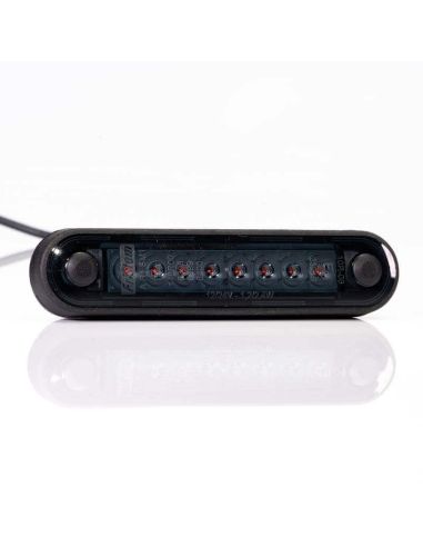 Piloto LED de Galibo con tulipa Ahumada 8 Leds FT-073 C Dark LED LONG Rojo | LeonLeds