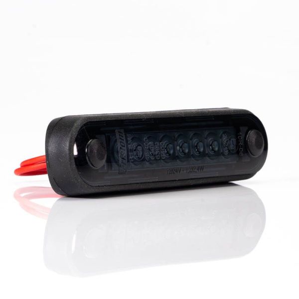Piloto LED de Galibo con tulipa Ahumada 8 Leds FT-073 C Dark LED LONG Rojo | LeonLeds