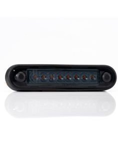 Piloto LED de Galibo con tulipa Ahumada 8 Leds FT-073 Dark LED LONG Ambar Z | LeonLeds 2