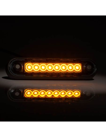 Galibo Luminária piloto LED com tulipa fumê 8 Leds FT-073 LED escuro LONG Ambar Z | leonleds