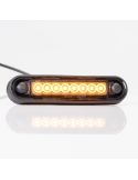 Piloto LED de Galibo con tulipa Ahumada 8 Leds FT-073 Dark LED LONG Ambar Z | LeonLeds