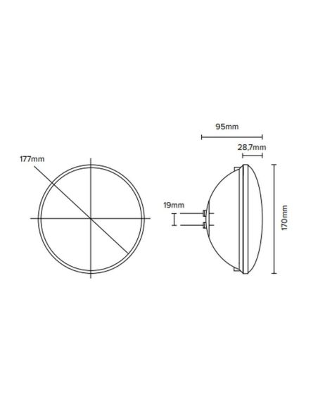 Bombilla LED Piscina PAR56 252 leds 25w 1800lm IP68 | LeonLeds