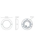 Proyector LED Piscina de Superficie Mini 150mm 1200lm IP68 Blanco | LeonLeds