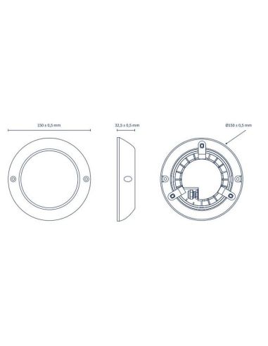 Proyector LED Piscina de Superficie Mini 150mm 1200lm IP68 Blanco | LeonLeds