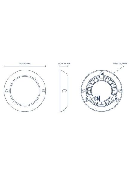 Proyector LED Piscina de Superficie Mini 150mm 1200lm IP68 Blanco | LeonLeds