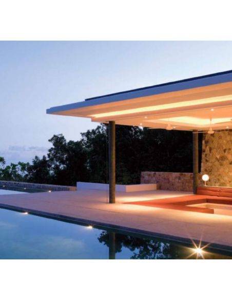 Mini Projetor LED para Piscina de Superfície 150mm 1200lm IP68 Inox | LeonLeds