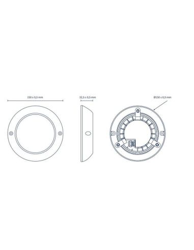 Proyector LED Piscina de Superficie Mini 150mm 1200lm IP68 Inoxidable | LeonLeds