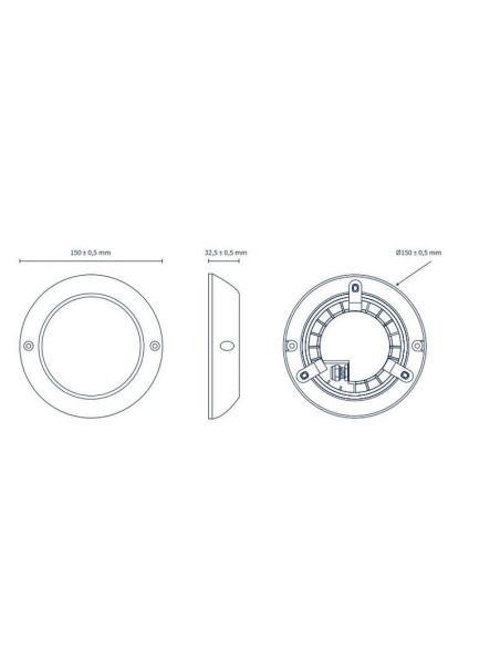Proyector LED Piscina de Superficie Mini 150mm 1200lm IP68 Inoxidable | LeonLeds