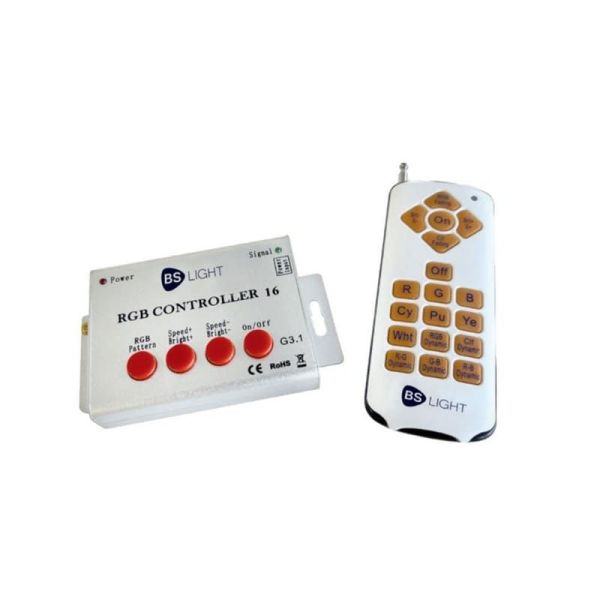 Controlador RGB16 Bombillas PAR56 2Hilos V.16 maxímo 20 Focos | LeonLeds