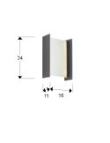 Baliza Exterior LED 30cm Pantalla Cristal MATIA 18W 3000K IP65 | LeonLeds