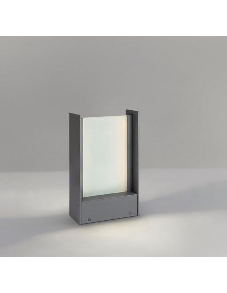 Baliza Exterior LED 30cm Pantalla Cristal MATIA 18W 3000K IP65 | LeonLeds