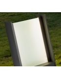 Baliza Exterior LED 30cm Pantalla Cristal MATIA 18W 3000K IP65 | LeonLeds
