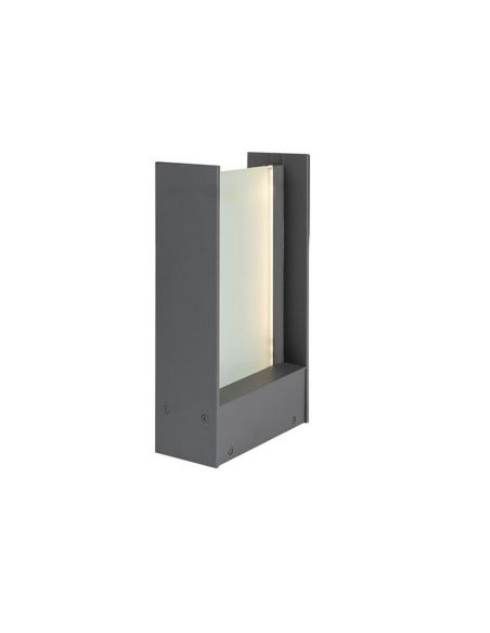 Baliza Exterior LED 30cm Pantalla Cristal MATIA 18W 3000K IP65 | LeonLeds