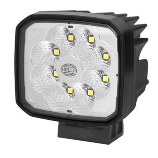 Faro de trabajo LED muy potente Hella 39W 4.400Lm Óptica Largo Alcance 12V/24V Ultra Beam S Deutsch 1GA 995 706-011 | LeonLeds