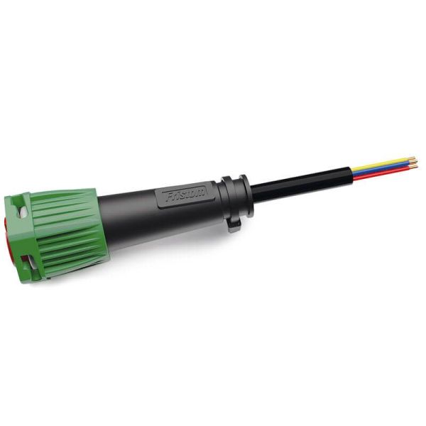 Conector Bajonet 6 PIN Verde con 1 metros de cable Fristom | LeonLeds