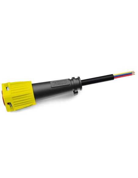 Conector Bayonet 6 PIN Amarillo con 1 metro de cable Fristom