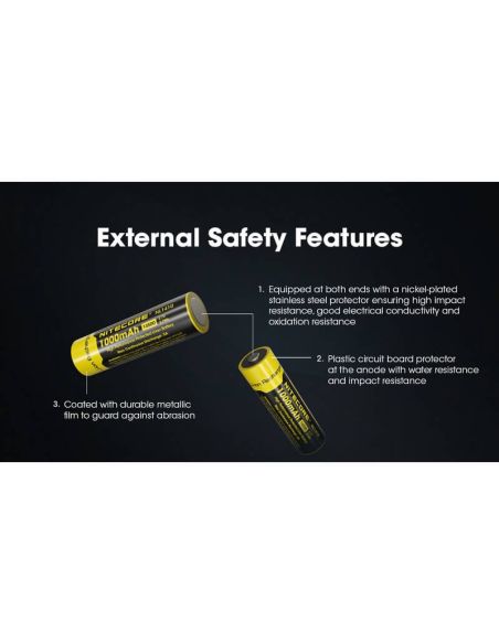 Batería Recargable NL1410 1000mAh Li-ion Nitecore | LeonLeds.com