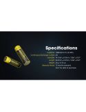 Bateria recarregável de íon-lítio Nitecore NL1410 1000mAh | LeonLeds. com