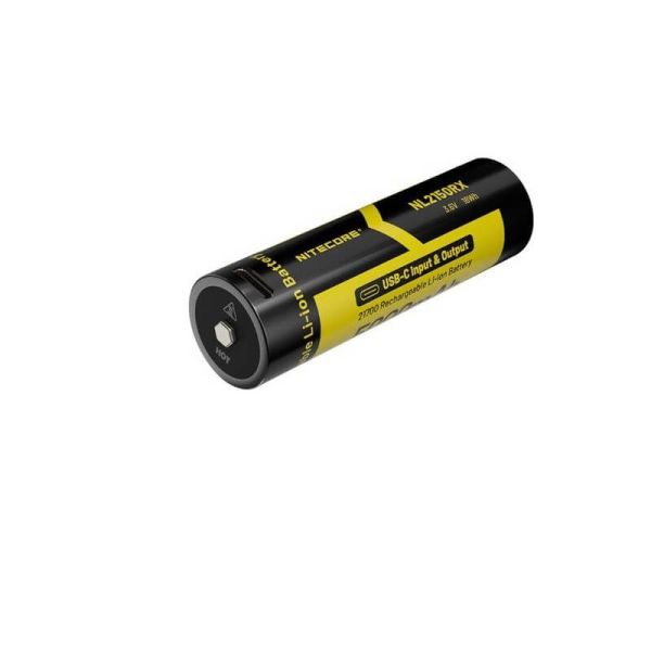 Batería Recargable NL2150RX 21700 5000mAh 3,6 V 21700 USB-C | LeonLeds