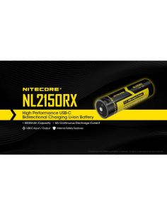 Batería Recargable NL2150RX 21700 5000mAh 3,6 V 21700 USB-C | LeonLeds 2