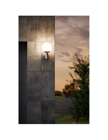 Aplique de Pared Bola Exterior NISIA-Z Conectada 9W IP44 | LeonLeds