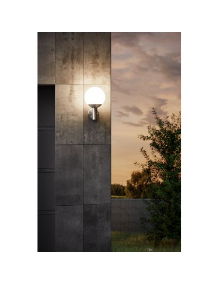 Aplique de Pared Bola Exterior NISIA-Z Conectada 9W IP44 | LeonLeds