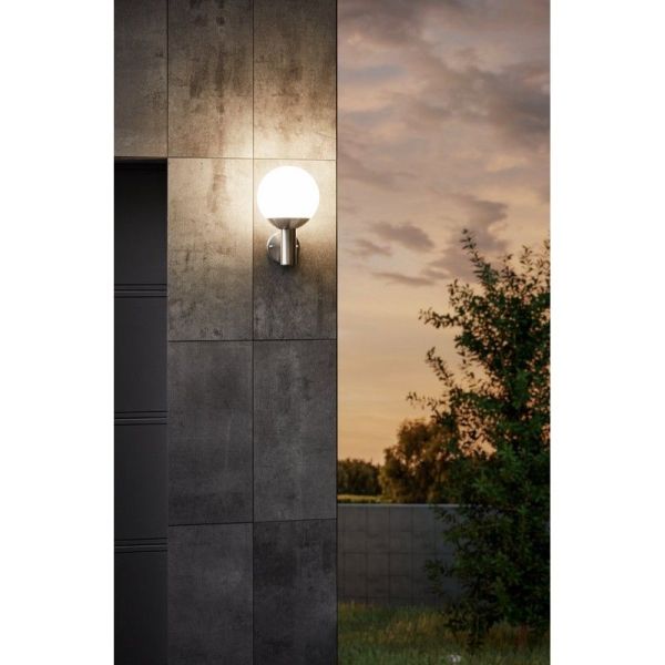 Aplique de Pared Bola Exterior NISIA-Z Conectada 9W IP44 | LeonLeds